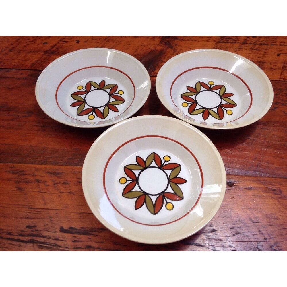 Set 3 Mikasa Vtg 70s Epiqure One Parade Dessert Salad Soup Ceral Bowls Japan